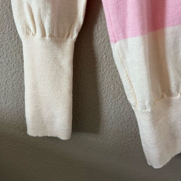 Theory 100% Wool Striped Pocket Sweater - Picture 8 of 9